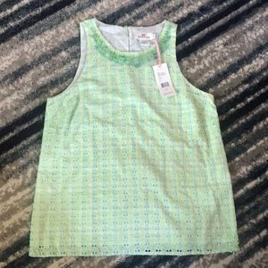 Woman’s Vineyard Vines Ripple Eyelet Gingham Top